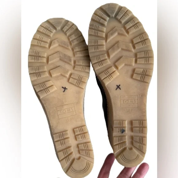 TOMS Gray Clare Wedge Boot Size 8 - Picture 6 of 8